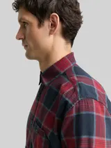 TOM TAILOR Herren Comfort Fit Hemd mit Karomuster, blau, Kariert – Bild 6