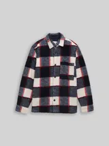 TOM TAILOR Herren Teddy Overshirt mit Karomuster, blau, Kariert – Bild 3