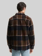 TOM TAILOR Herren Teddy Overshirt mit Karomuster, braun, Kariert – Bild 5
