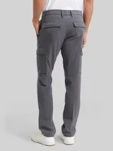 TOM TAILOR Herren TTTAPERED Cargo Hose, grau, Uni – Bild 5