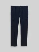 TOM TAILOR Herren TTTAPERED Cargo Hose, blau, Uni – Bild 3