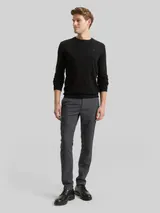 TOM TAILOR Herren TTRAVIS SLIM Chino Hose, blau, Uni – Bild 4