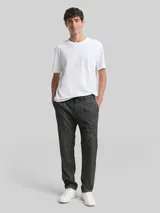 TOM TAILOR Herren TTREGULAR Chino Hose, schwarz, Uni – Bild 4