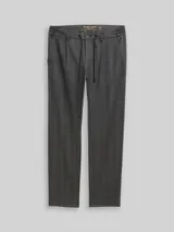 TOM TAILOR Herren TTREGULAR Chino Hose, schwarz, Uni – Bild 3