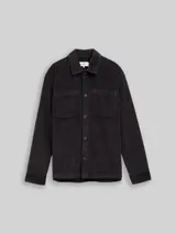 TOM TAILOR DENIM Herren Overshirt aus Cord, schwarz, Uni – Bild 3