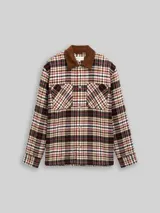 TOM TAILOR DENIM Herren Overshirt mit Karomuster, braun, Kariert – Bild 3