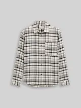 TOM TAILOR DENIM Herren Relaxed Fit Hemd mit Karomuster, weiß, Kariert – Bild 3