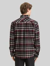 TOM TAILOR DENIM Herren Relaxed Fit Hemd mit Karomuster, schwarz, Kariert – Bild 5
