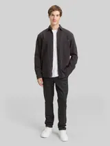 TOM TAILOR DENIM Herren TTSLIM Chino Hose, schwarz, Kariert – Bild 4