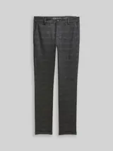 TOM TAILOR DENIM Herren TTSLIM Chino Hose, schwarz, Kariert – Bild 3