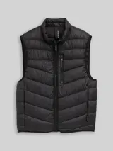 TOM TAILOR Herren Lightweight Steppweste mit Stehkragen, schwarz, Uni – Bild 3