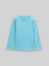 TOM TAILOR Jungen Langarmshirt mit Rückenprint, blau, Uni – Bild 3