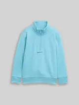TOM TAILOR Jungen Sweatshirt mit Reißverschluss, blau, Uni – Bild 3