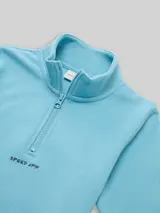 TOM TAILOR Jungen Sweatshirt mit Reißverschluss, blau, Uni – Bild 4