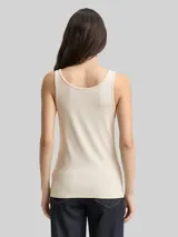 TOM TAILOR Damen Basic Slim Fit Top, braun, Uni – Bild 5