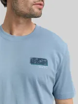 TOM TAILOR Herren T-Shirt mit Print, blau, Uni – Bild 6