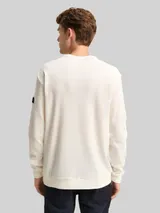 TOM TAILOR Herren Langarmshirt mit Waffelstruktur, braun, Uni – Bild 5