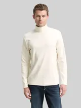 TOM TAILOR Herren Basic Rollkragenshirt, braun, Uni – Bild 4