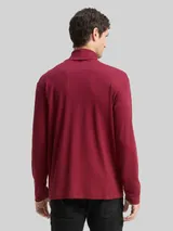 TOM TAILOR Herren Basic Rollkragenshirt, rot, Uni – Bild 5