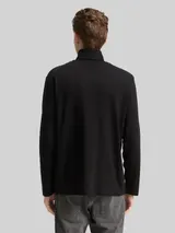 TOM TAILOR Herren Basic Rollkragenshirt, schwarz, Uni – Bild 5