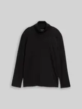 TOM TAILOR Herren Basic Rollkragenshirt, schwarz, Uni – Bild 3