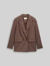 TOM TAILOR Damen Loose Fit Blazer, braun, Meliert – Bild 3