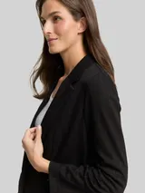 TOM TAILOR Damen Loose Fit Blazer mit Glitzer-Effekt, grau, Nadelstreifen – Bild 6