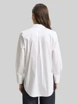 TOM TAILOR Damen Loose Fit Bluse mit Strasssteinen, weiß, Uni – Bild 5