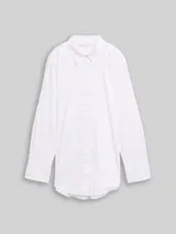 TOM TAILOR Damen Loose Fit Bluse mit Strasssteinen, weiß, Uni – Bild 3
