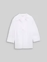 TOM TAILOR Damen Loose Fit Bluse mit Stickerei, weiß, Gepunktet – Bild 3