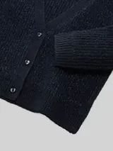 TOM TAILOR Mädchen Cardigan mit Glitzer-Effekt, blau, Uni – Bild 4