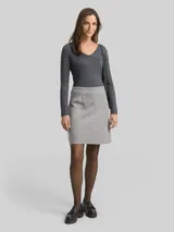 TOM TAILOR Damen Cosy Rock in Melange-Optik, grau, Meliert – Bild 4