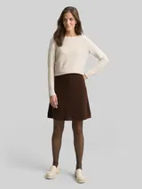 TOM TAILOR Damen Cosy Rock in Melange-Optik, braun, Meliert – Bild 4