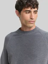 TOM TAILOR Herren Strickpullover mit Wollanteil, grau, Meliert – Bild 6