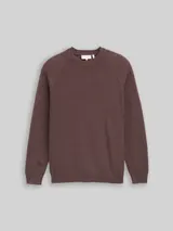 TOM TAILOR Herren Strickpullover mit Wollanteil, braun, Meliert – Bild 3