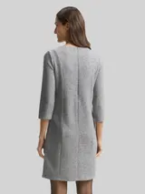 TOM TAILOR Damen Cosy Kleid mit 3/4-Arm, grau, Meliert – Bild 5