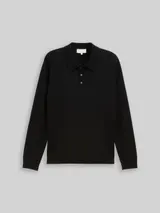 TOM TAILOR Herren Strickpullover mit Merinowolle, schwarz, Uni – Bild 3