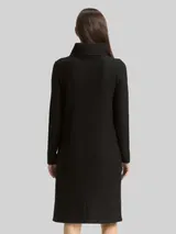 TOM TAILOR Damen Cosy Kleid mit Waffelstruktur, schwarz, Uni – Bild 5