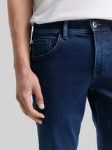 TOM TAILOR Herren TTTROY SLIM Jeans mit Stretch, blau, Uni – Bild 6