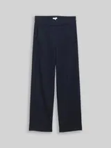TOM TAILOR Damen TTMIA STRAIGHT Hose, blau, Uni – Bild 3