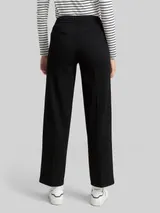 TOM TAILOR Damen TTMIA STRAIGHT Hose, schwarz, Uni – Bild 5