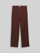 TOM TAILOR Damen TTMIA STRAIGHT Hose, braun, Uni – Bild 3