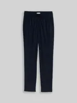 TOM TAILOR Damen Loose Slim Cordhose, blau, Uni – Bild 3