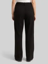 TOM TAILOR Damen TTLEA WIDE Hose mit Glitzer-Effekt, grau, Gestreift – Bild 5