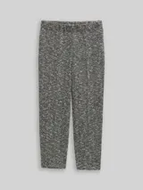 TOM TAILOR Damen TTLEA Straight Bouclé Hose, schwarz, Meliert – Bild 3