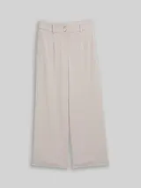 TOM TAILOR Damen TTLEA WIDE Hose mit Bügelfalte, grau, Uni – Bild 3