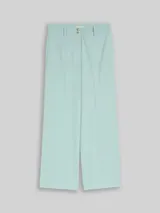 TOM TAILOR Damen TTLEA WIDE Hose mit Bügelfalte, grün, Meliert – Bild 3