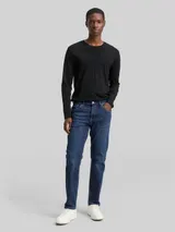 TOM TAILOR DENIM Herren TTBRYDEN TAPERED Jeans mit Stretch, blau, Uni – Bild 4