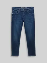 TOM TAILOR DENIM Herren TTBRYDEN TAPERED Jeans mit Stretch, blau, Uni – Bild 3
