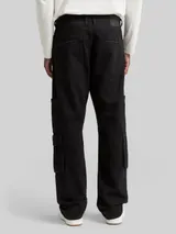 TOM TAILOR DENIM Herren TTWAYLEN RELAXED Cargo Jeans, schwarz, Uni – Bild 5